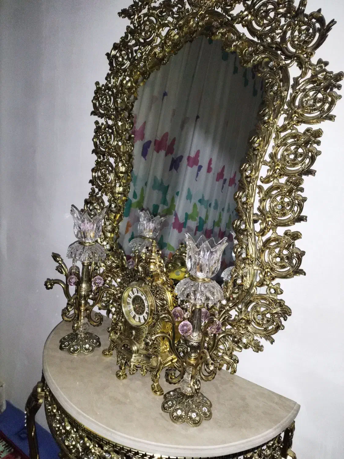 آینه و شمعدان|بوفه، ویترین، کنسول|خلخال, |دیوار