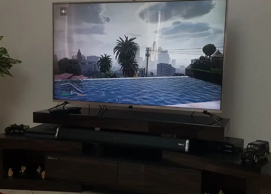 ال ای دی ۵۵ اینچ ایکس ویژن با میز|تلویزیون و پروژکتور|مشهد, شهید رضوی|دیوار