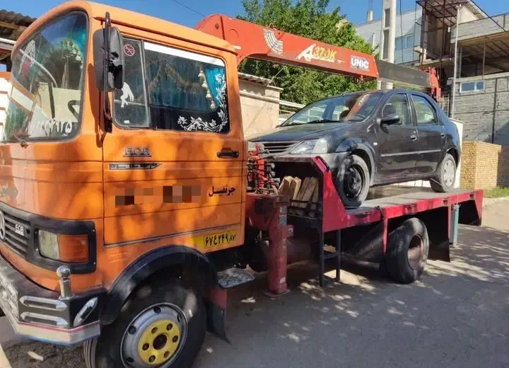 جرثقیل ۳تنی کفی دکل بلند|خدمات حمل و نقل|ابهر, |دیوار