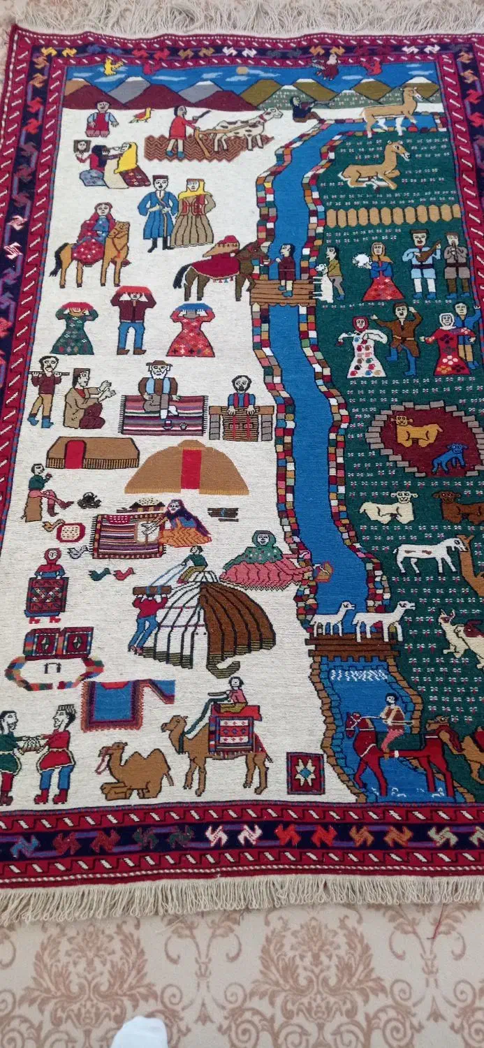 ورنی دستبافت|گلیم، جاجیم، گبه|آبش احمد, |دیوار