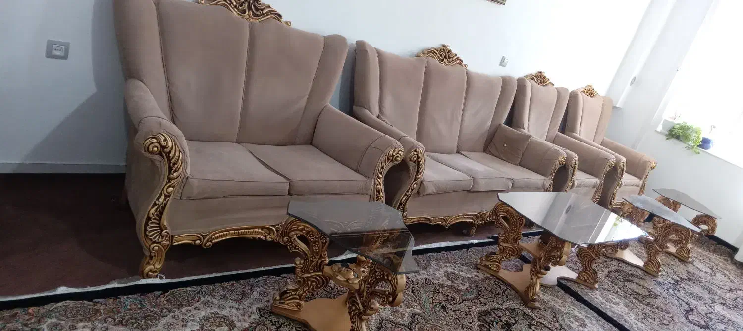 مبل هفت نفره در حد نو|مبلمان خانگی و میز عسلی|همدان, |دیوار