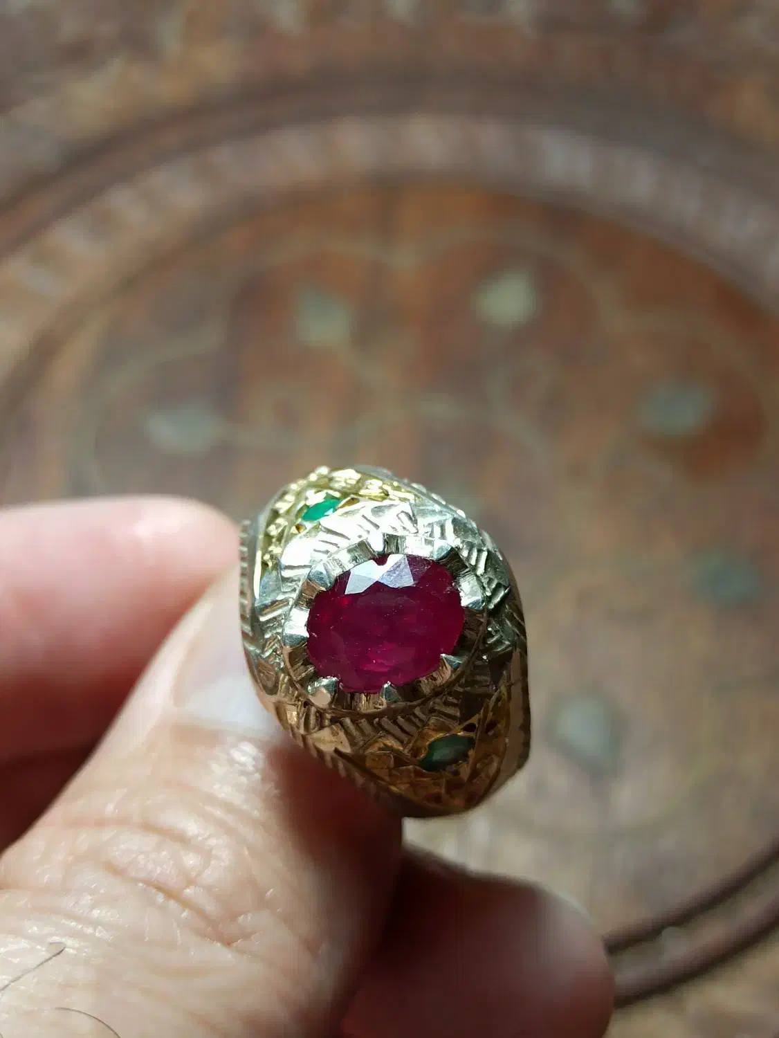 انگشتر یاقوت سرخ تراشیده زیبا|جواهرات|رشت, شهرک صبا|دیوار