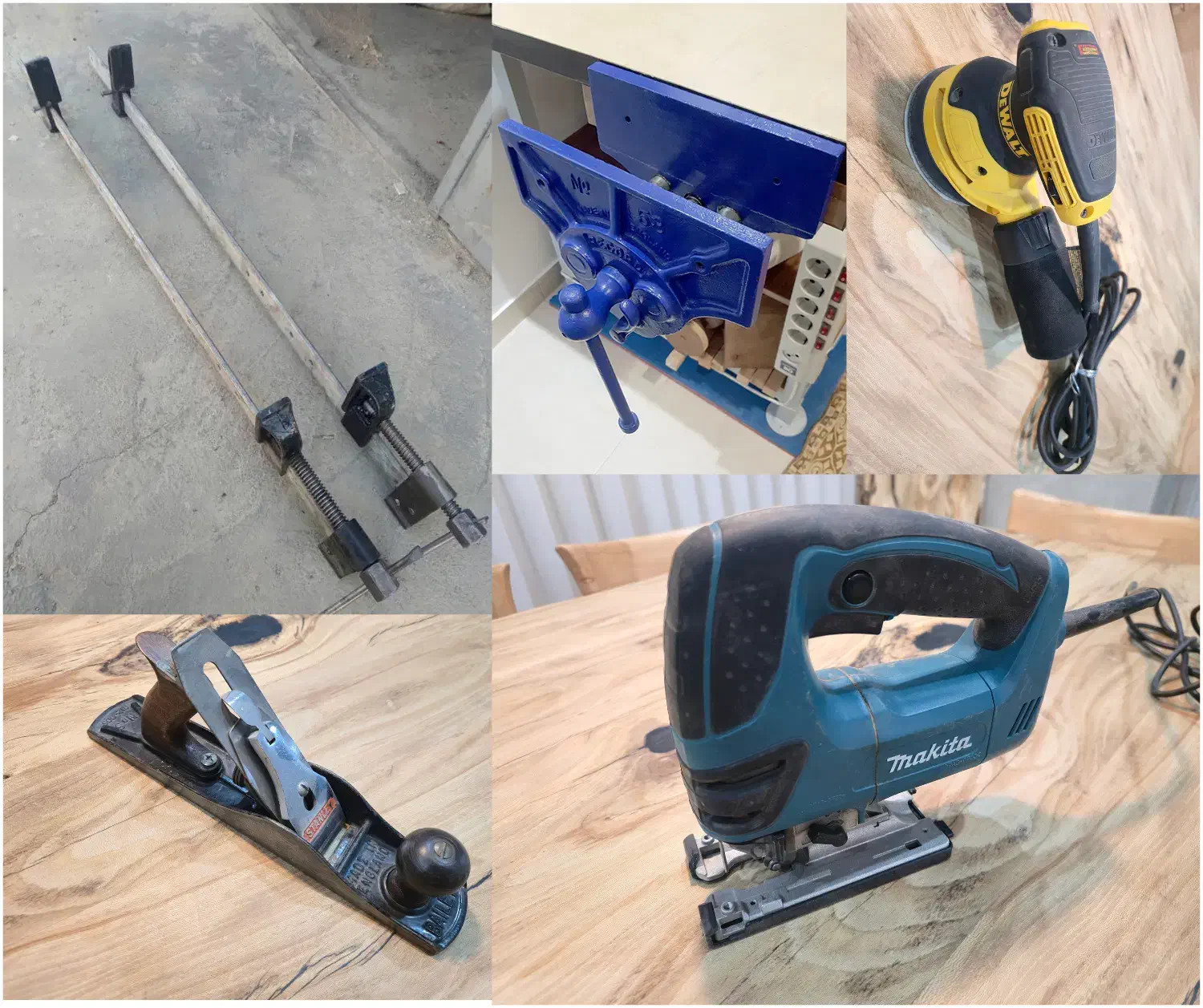 اره چکشی-سنباده لرزان-گیره نجاری-تنگ دستی-رنده|ابزارآلات|فردیس, فردیس|دیوار