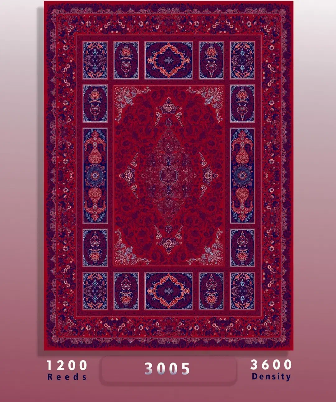 ۱۲۰۰شانه تراکم۳۶۰۰ نخ آکریلیک قیمت درب کارخانه|فرش|کاشان, قطب راوندی|دیوار