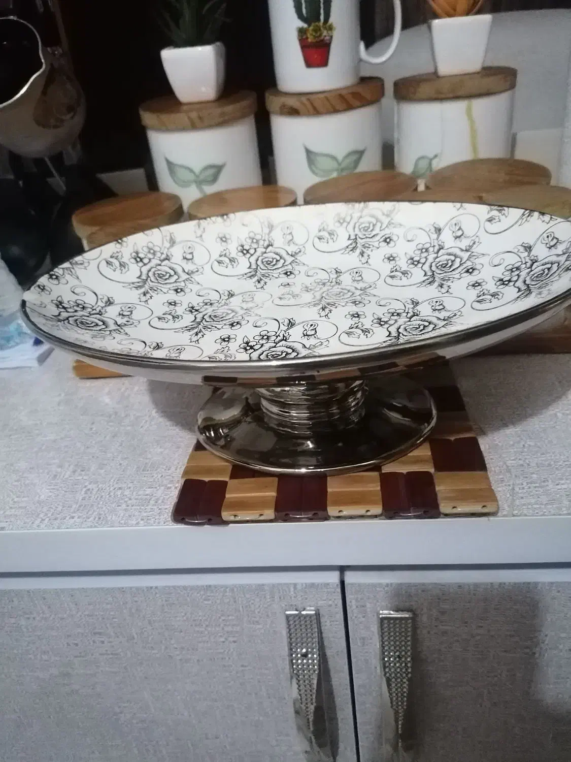 دیس شیرینی خوری کاسه میوه خوری فروش فوری|ظروف سرو و پذیرایی|پرند, فاز ۶|دیوار