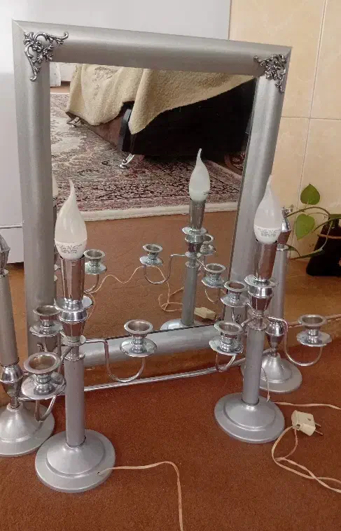 ایینه و شمعدان|آینه|شهرکرد, |دیوار