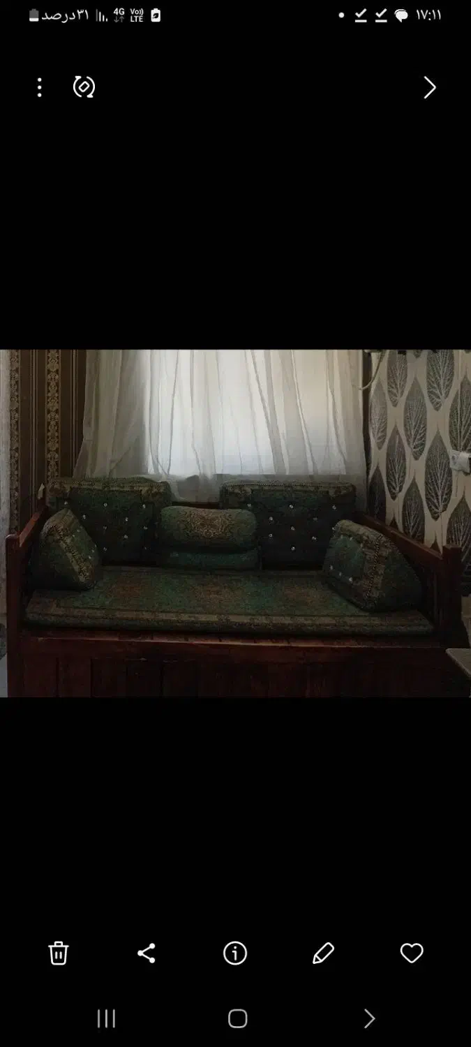 تخت سنتی|تخت و سرویس خواب|چهارباغ, |دیوار