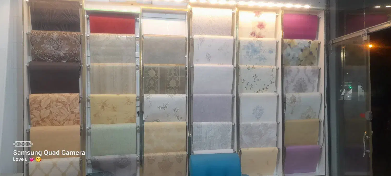 پایه و قفسه دیواری پرده،کاغذدیواری،پارچه..|کتابخانه، شلف، قفسه‌های دیواری|نیشابور, مازول|دیوار