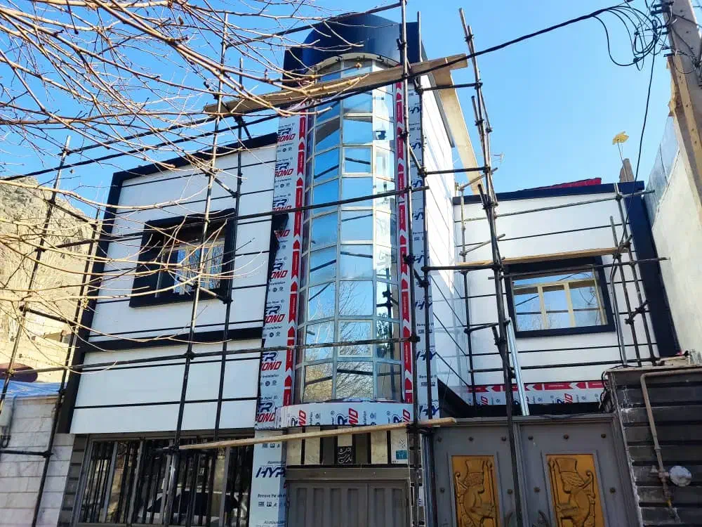 اجرای نمای کامپوزیت و چوب ترمو تضمینی|خدمات پیشه و مهارت|شهریار, شهرک وائین|دیوار