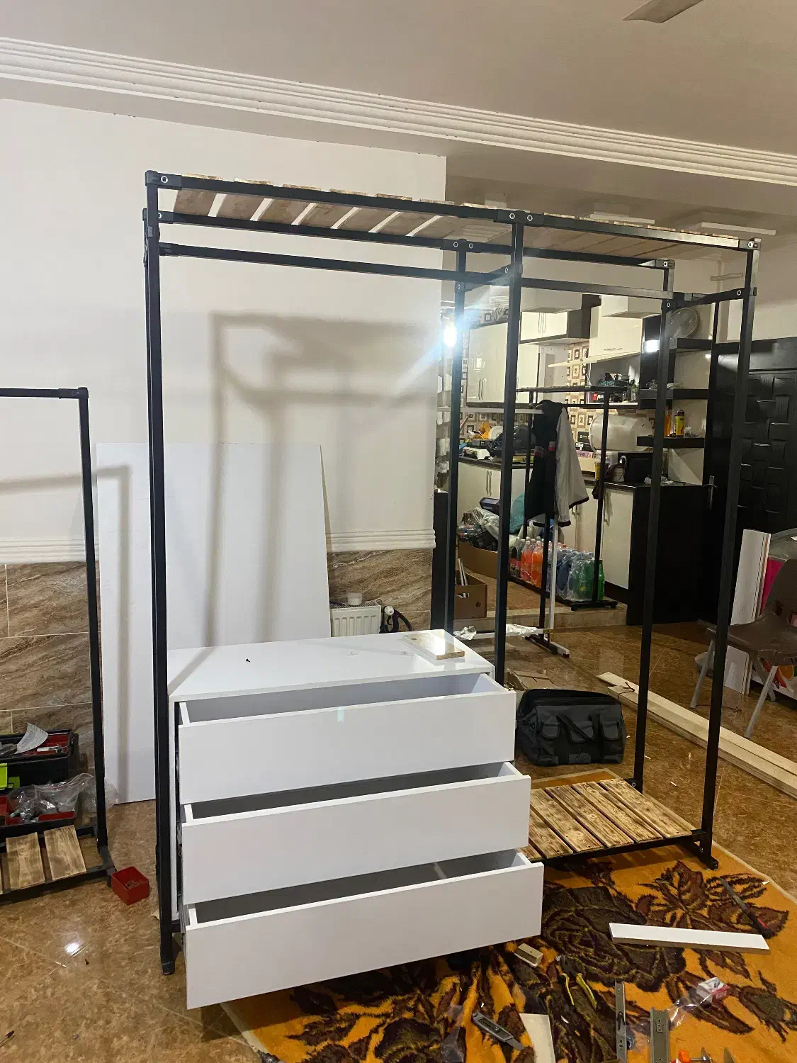 رگال لباس قابل باز و بست|جاکفشی، کمد، دراور|آق قلا, |دیوار