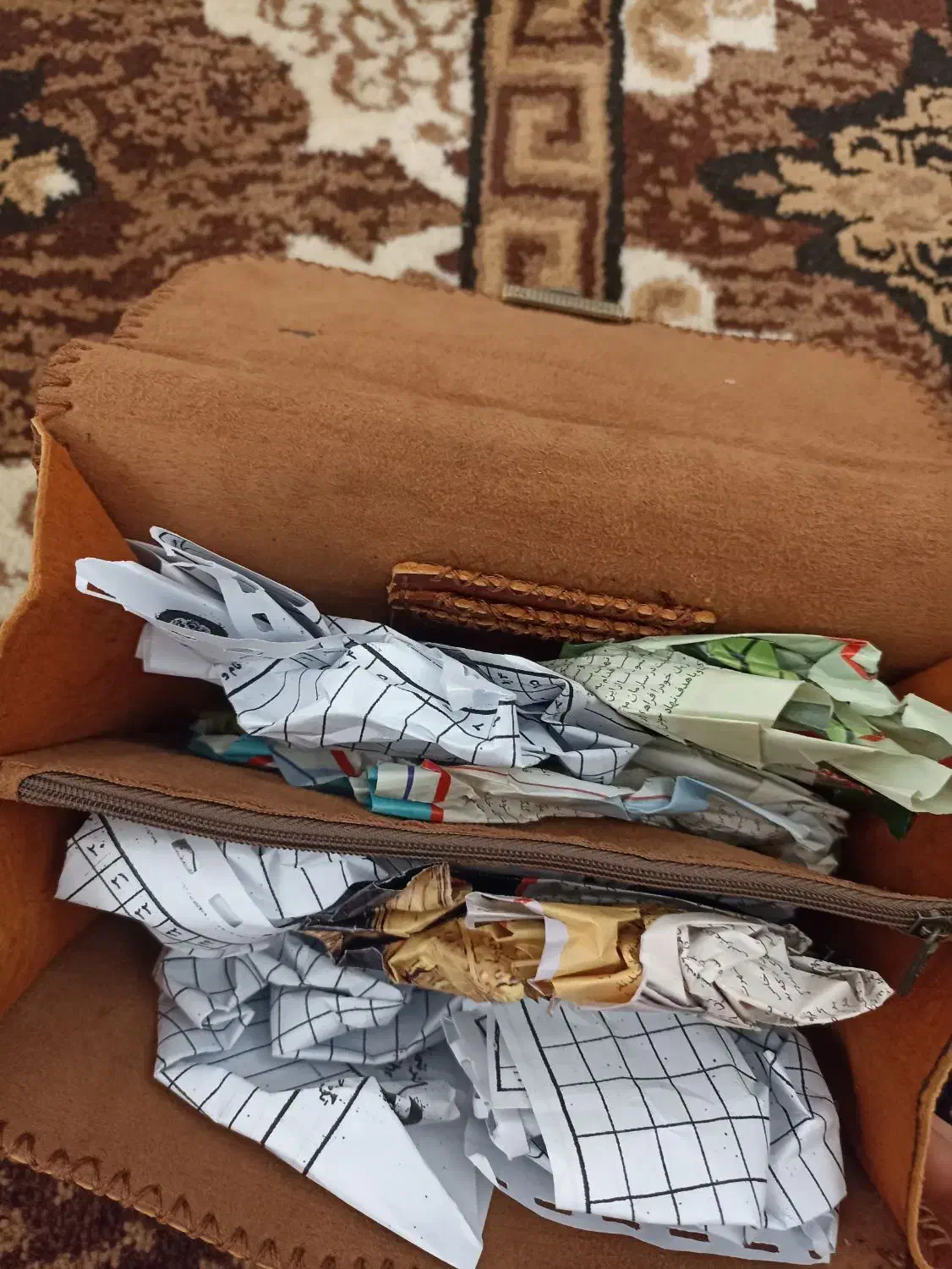 کیف مدارکی چرم طبیعی|کیف، کفش، کمربند|بروجن, |دیوار