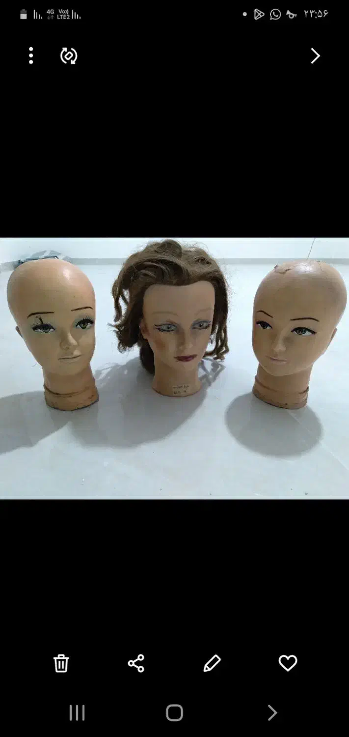 کله مانکن با مو وبدون مو|آرایشی، بهداشتی، درمانی|قائمشهر, |دیوار