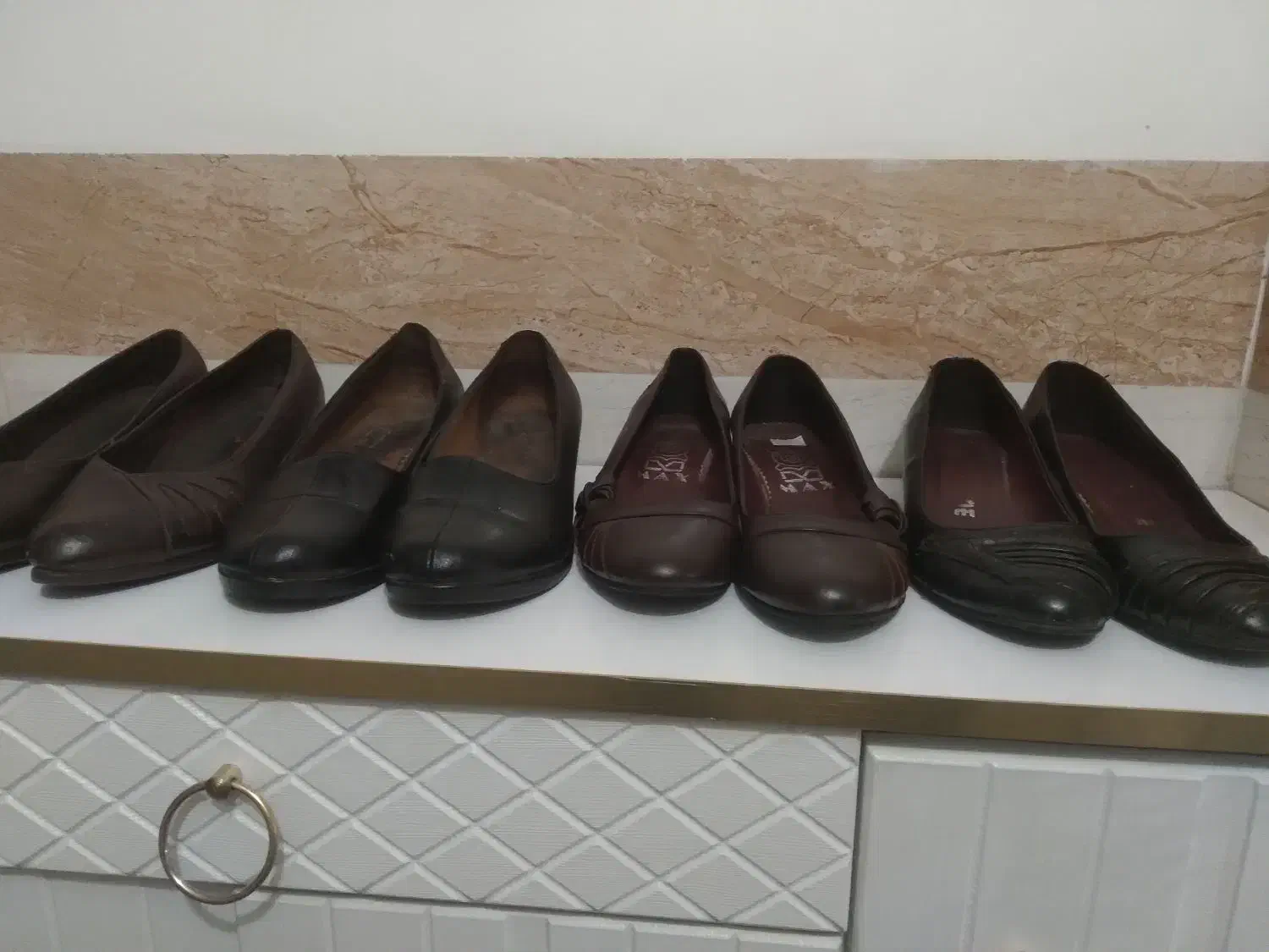 چند جفت کفش زنانه سایز ۳۸ نو|کیف، کفش، کمربند|سلماس, |دیوار