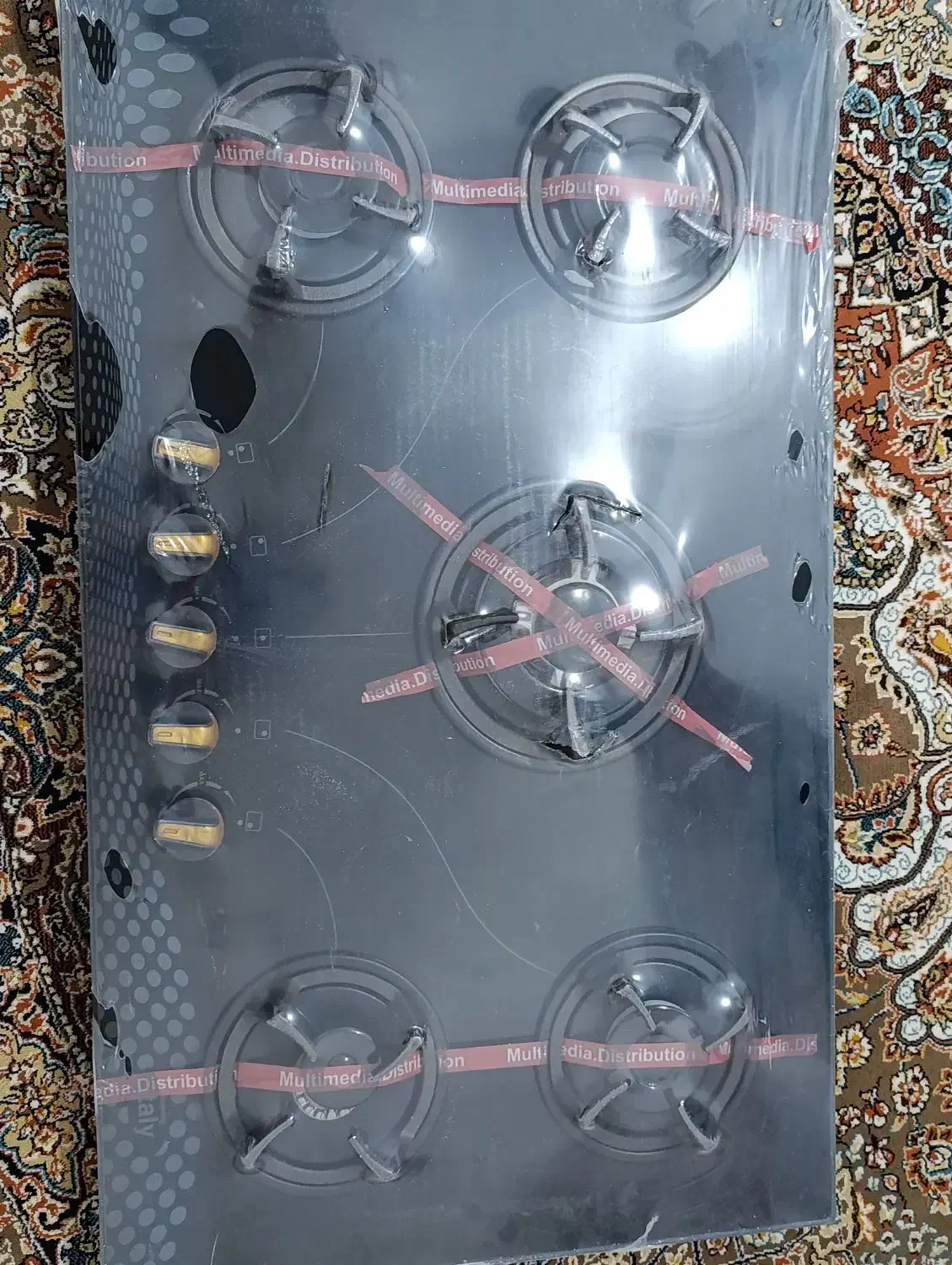 گاز رومیزی صفحه شیشه اصل|اجاق گاز و لوازم برقی پخت‌وپز|مهاباد (آذربایجان غربی), |دیوار