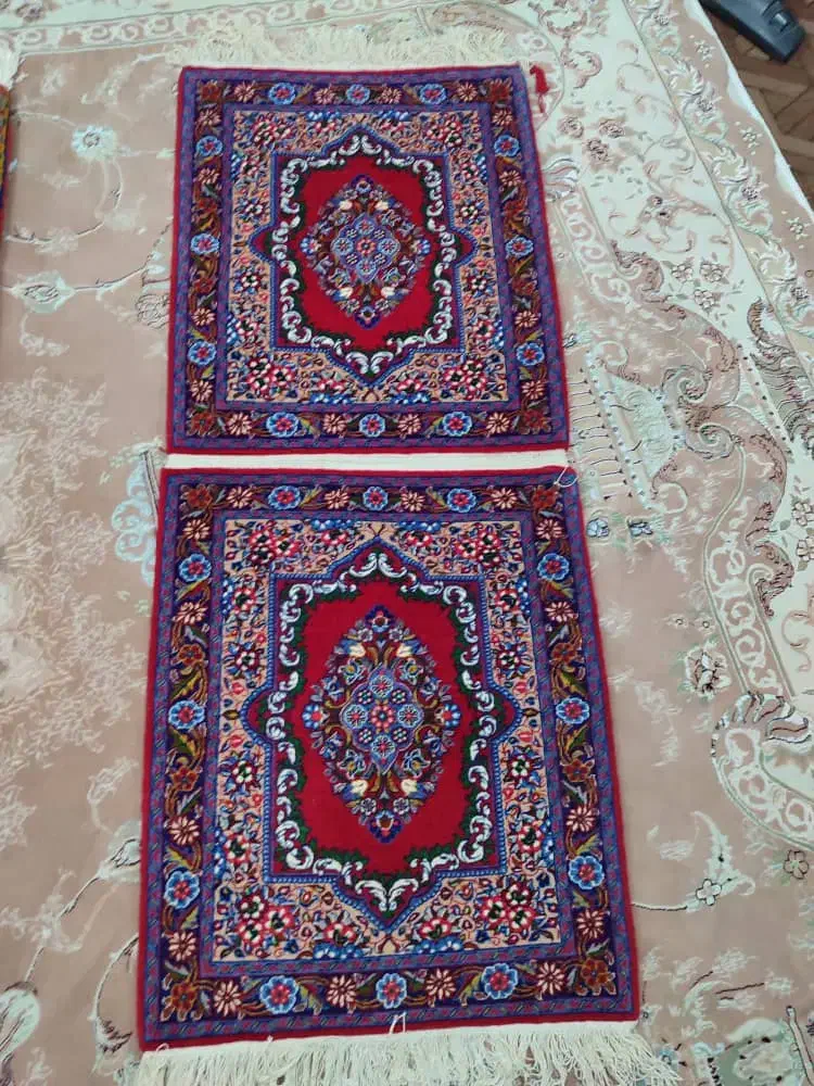 دو جفت قالی دستباف پشتی|فرش|اراک, |دیوار