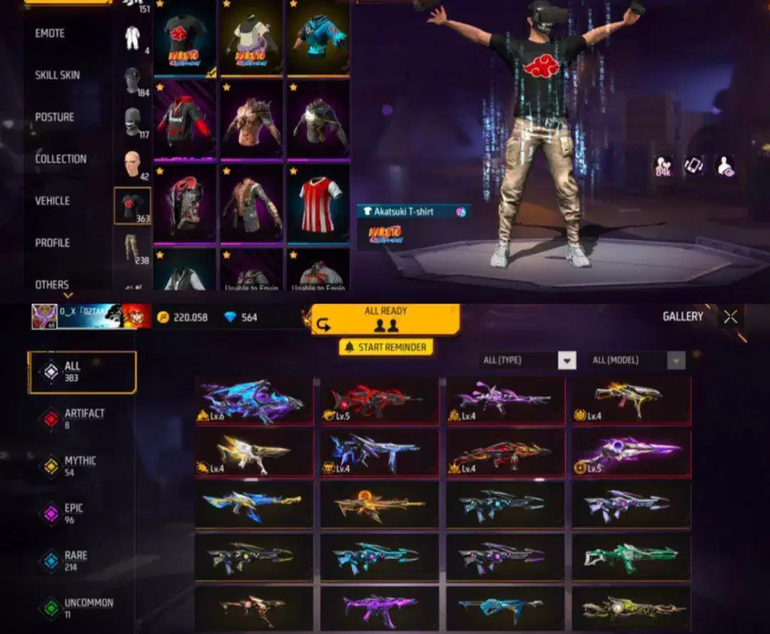 اکانت فریفایر|کنسول، بازی ویدئویی و آنلاین|ساری, |دیوار