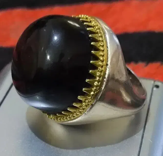 جهارتا انگشتر نقره عقیق یمنی سیاه|جواهرات|اهواز, عین ۲|دیوار