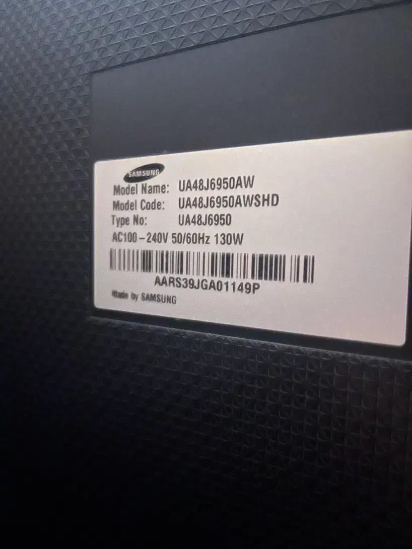 تلویزیون ۴۸ اینچ Samsung|تلویزیون و پروژکتور|بندر انزلی, معلم|دیوار