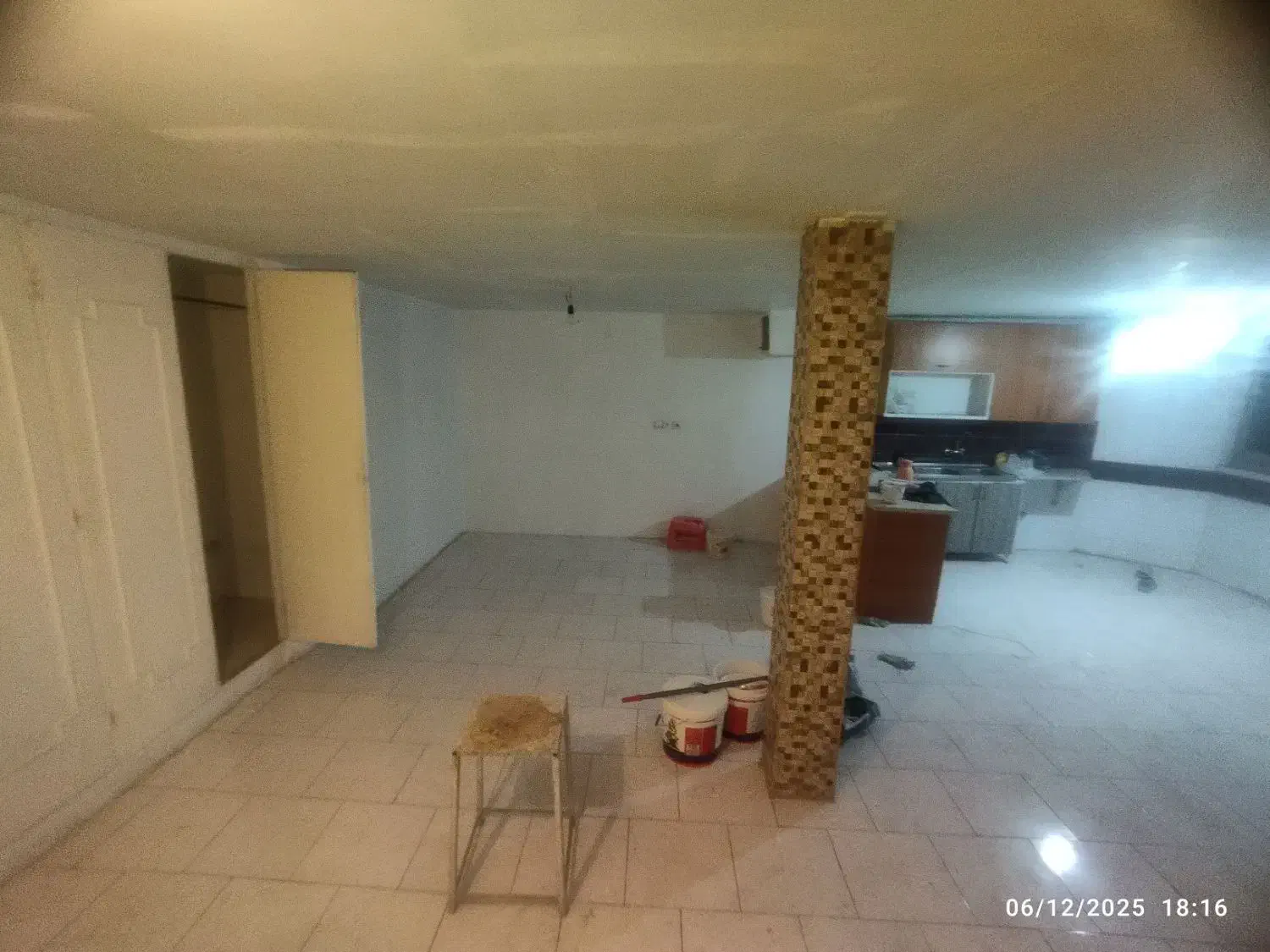 ۶۵متر ۱خواب طبقه همکف ( تخلیه، نقاشی شده )