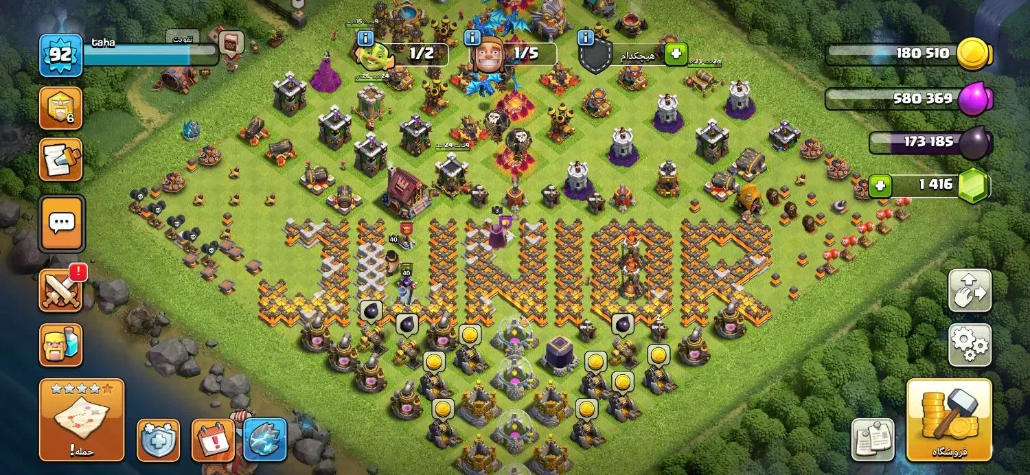 اکانت کلش اف کلنز تان 11|کنسول، بازی ویدئویی و آنلاین|شیراز, شهرک کوشکک|دیوار