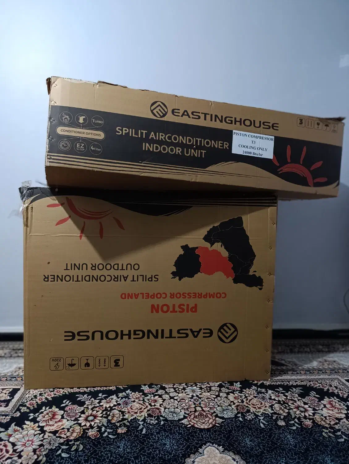 کارتون کولر 24دو تیکه|ابزارآلات|اهواز, شهرک رزمندگان|دیوار