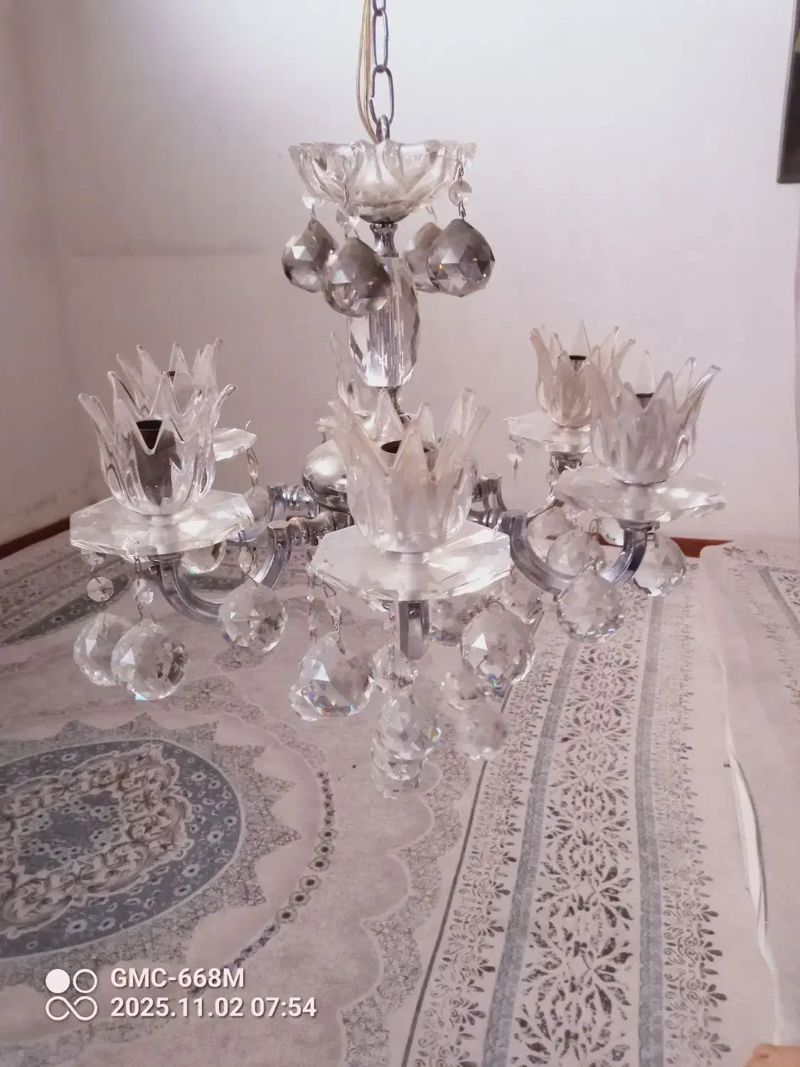 لوستر شش شاخه سالم|لوستر و چراغ آویز|ارومیه, |دیوار