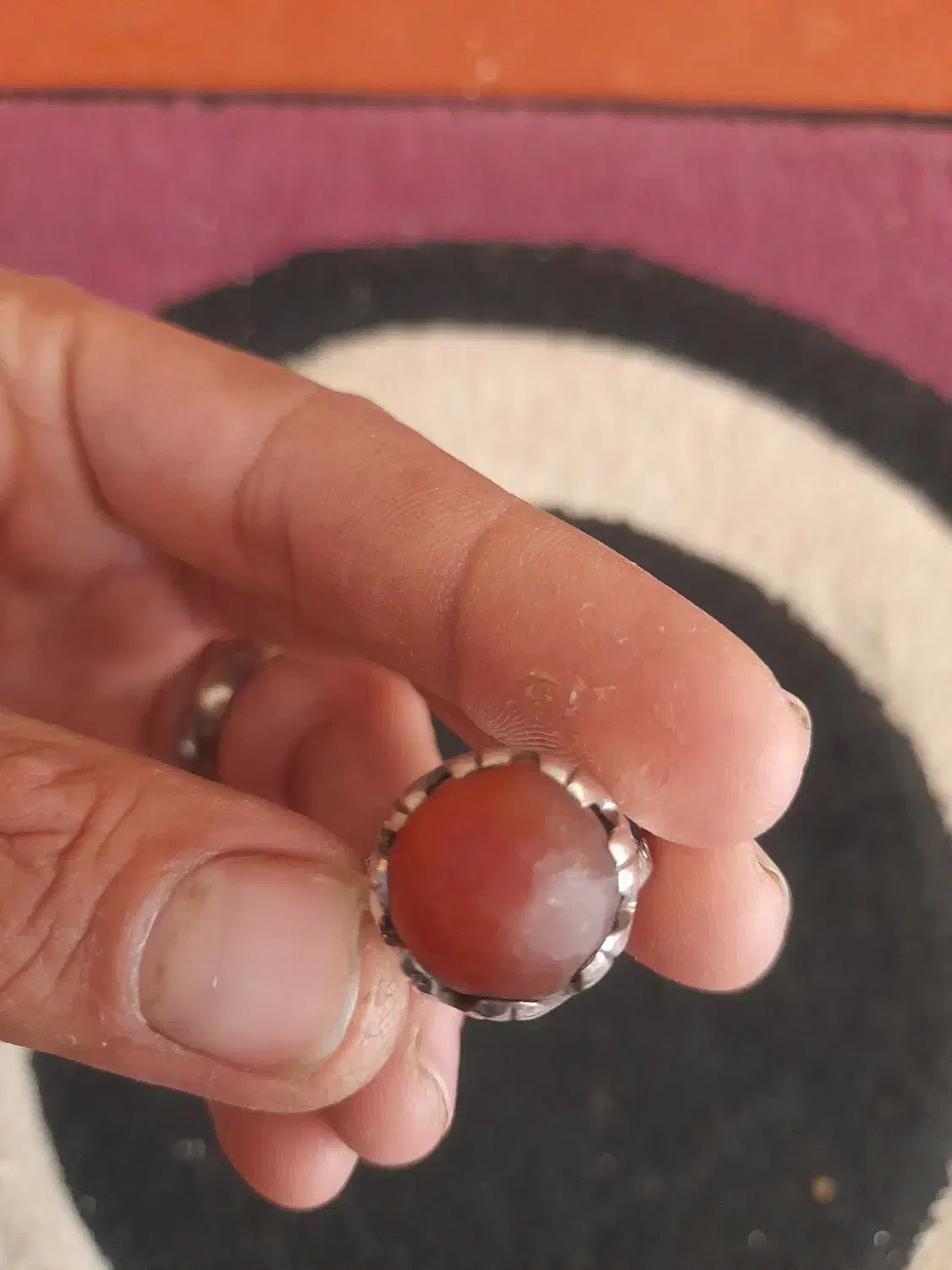 سلام انگشتر عقیق ساسانی|جواهرات|کارون, |دیوار