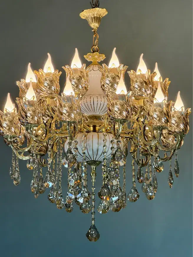 لوستر سرامیک بیـ‌ـست شعله /تعویض لوستر کهنه با نو|لوستر و چراغ آویز|تهران, نعمت‌آباد|دیوار