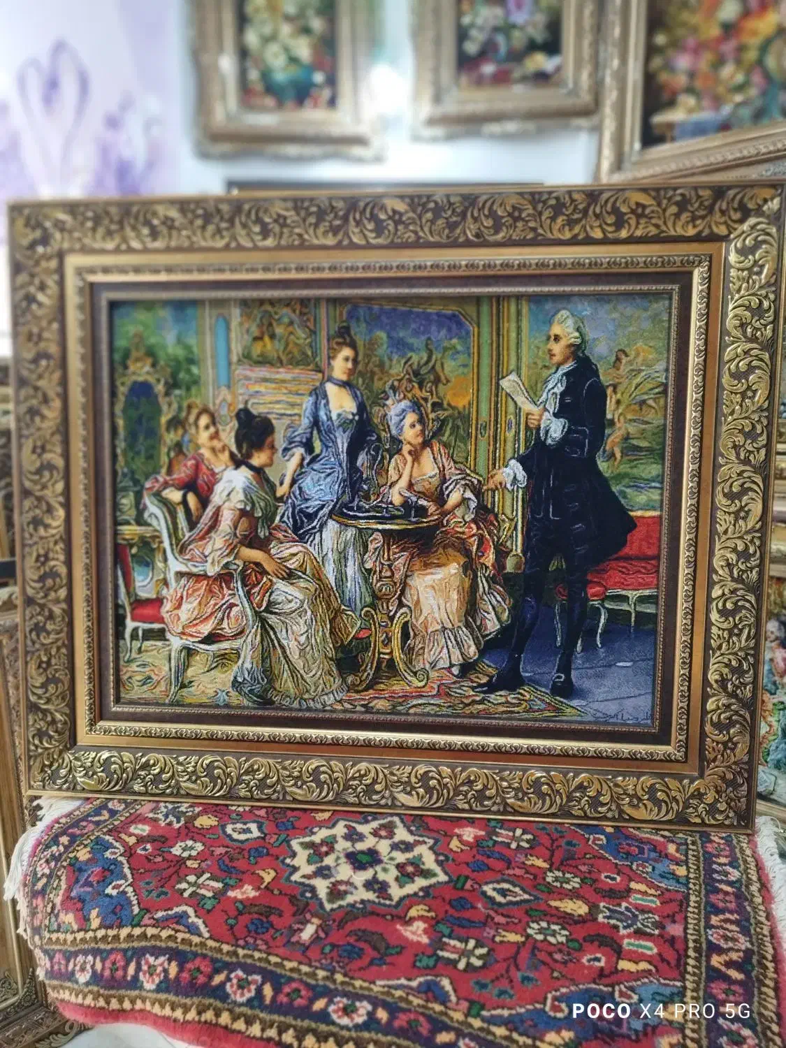 تابلو فرش دستبافت شاعر جوان/شرایط نقد و اقساط|تابلو فرش|تهران, لویزان|دیوار