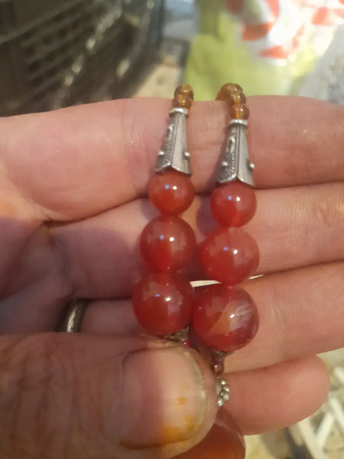 گردنبندعقیق سرخ یمن|جواهرات|کرمانشاه, |دیوار