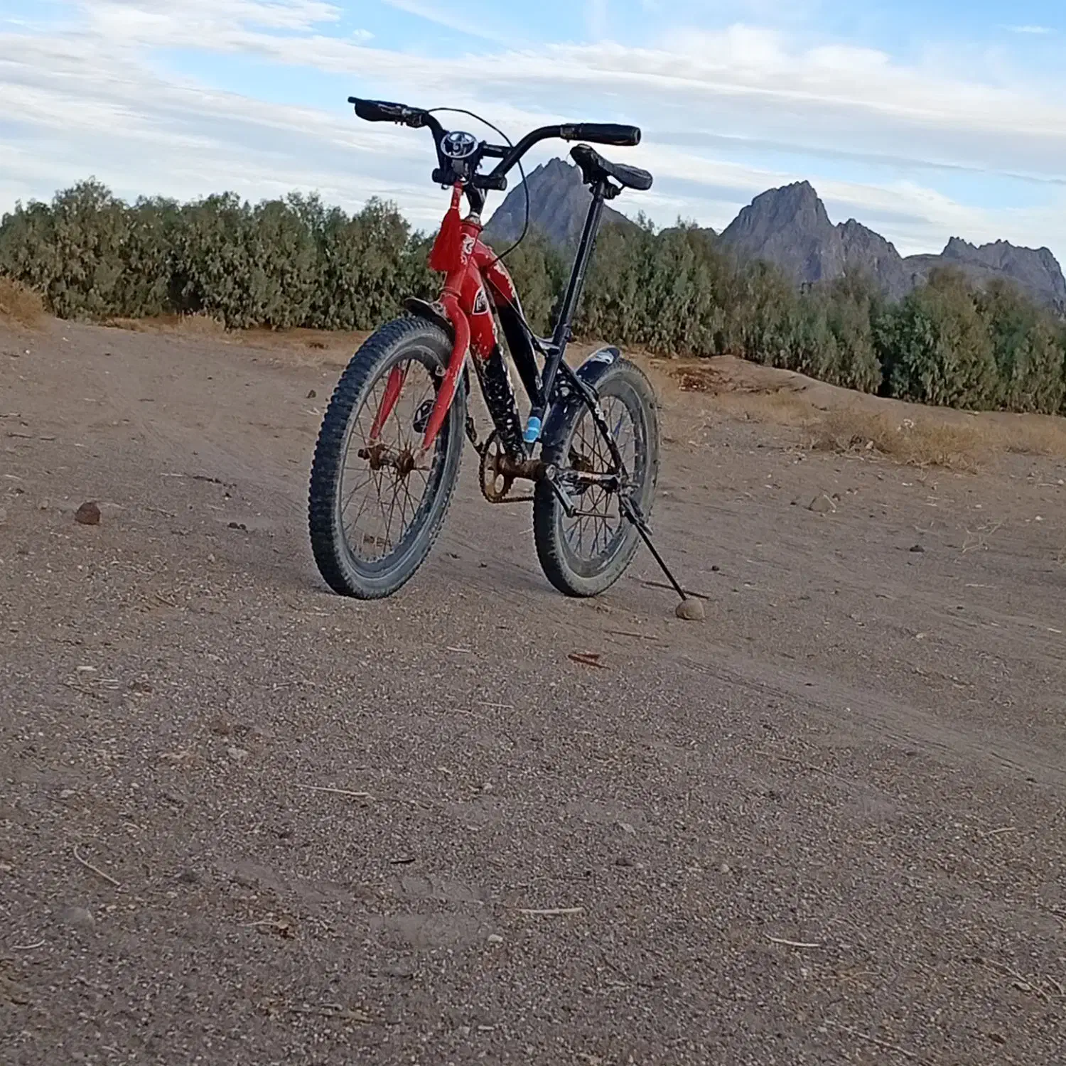 دوچرخه|دوچرخه، اسکیت، اسکوتر|خاش, |دیوار