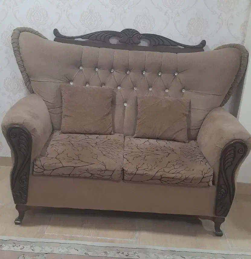 مبل ۷ نفره با میز وسط و سه عسلی|مبلمان خانگی و میز عسلی|رشت, فلسطین|دیوار