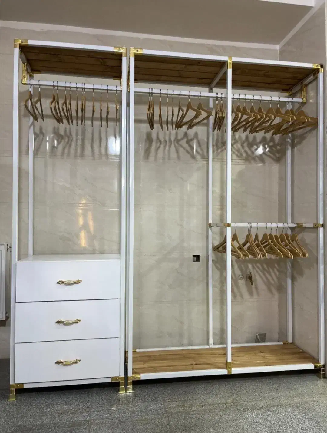 کد202/ستونی ضخیم کشو/2ردیف رگال|جاکفشی، کمد، دراور|ارومیه, |دیوار