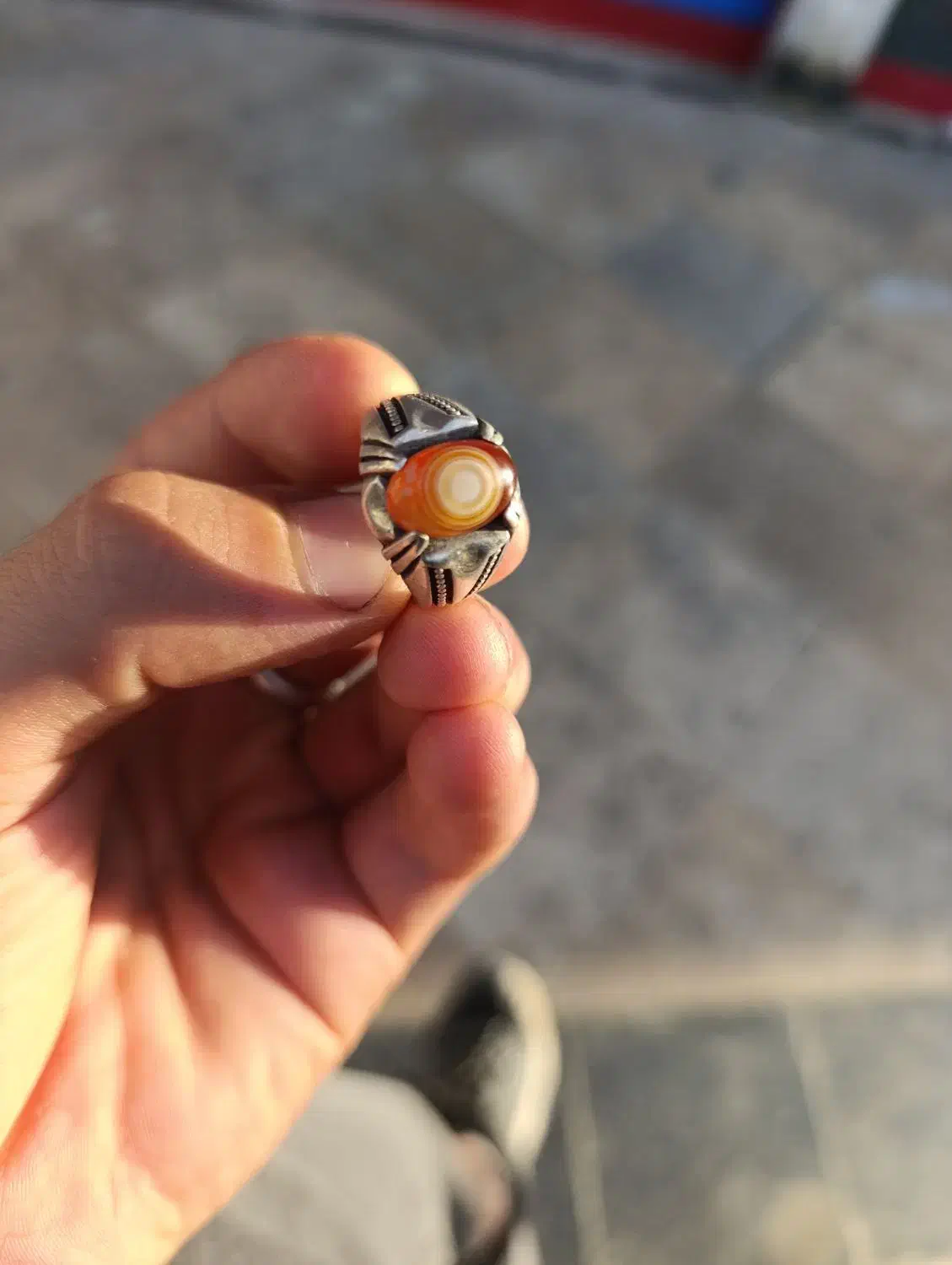 انگشتر باباقوری نقره ۹۲۵|جواهرات|کرج, شهرک اوج|دیوار