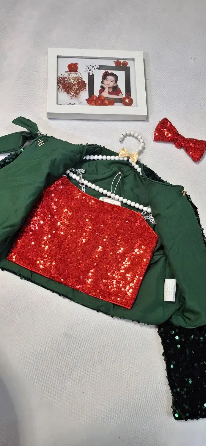 ست لباس یلدا دخترانه|کفش و لباس بچه|رشت, نیکمرام|دیوار