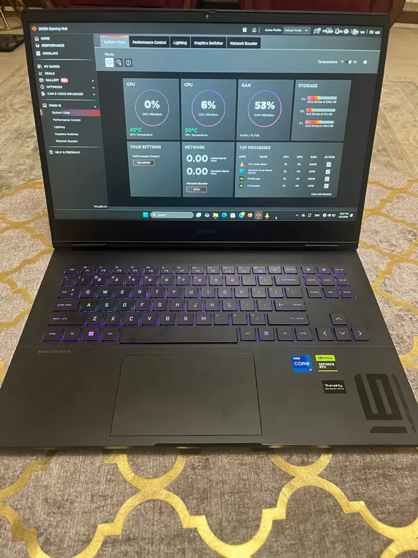 Hp omen 16 نسل ۱۳|رایانه همراه|رشت, منظریه|دیوار
