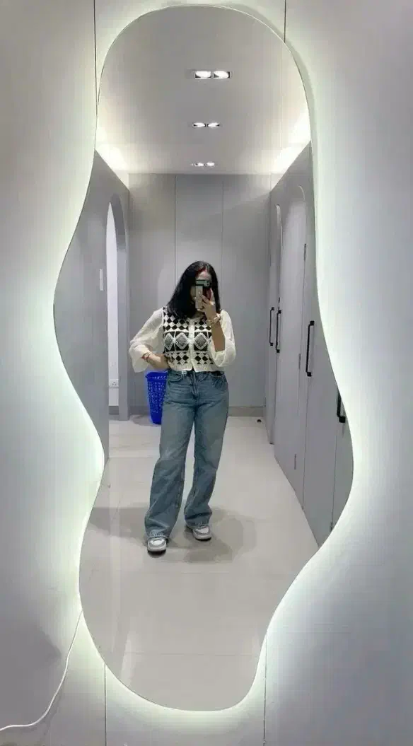 طراحی و اجرای آینه سندبلاس بک لایت دفرمه|آینه|مشهد, طلاب|دیوار