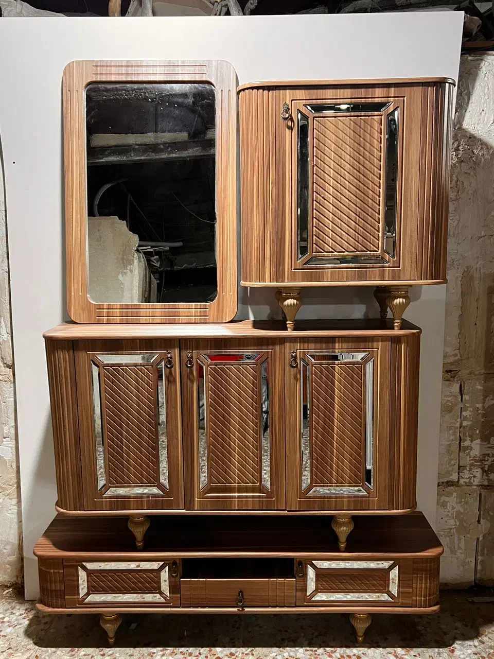 میز تلویزیون کنسول آینه جاکفشی MDF وکیوم|میز تلویزیون|پرند, فاز ۰|دیوار