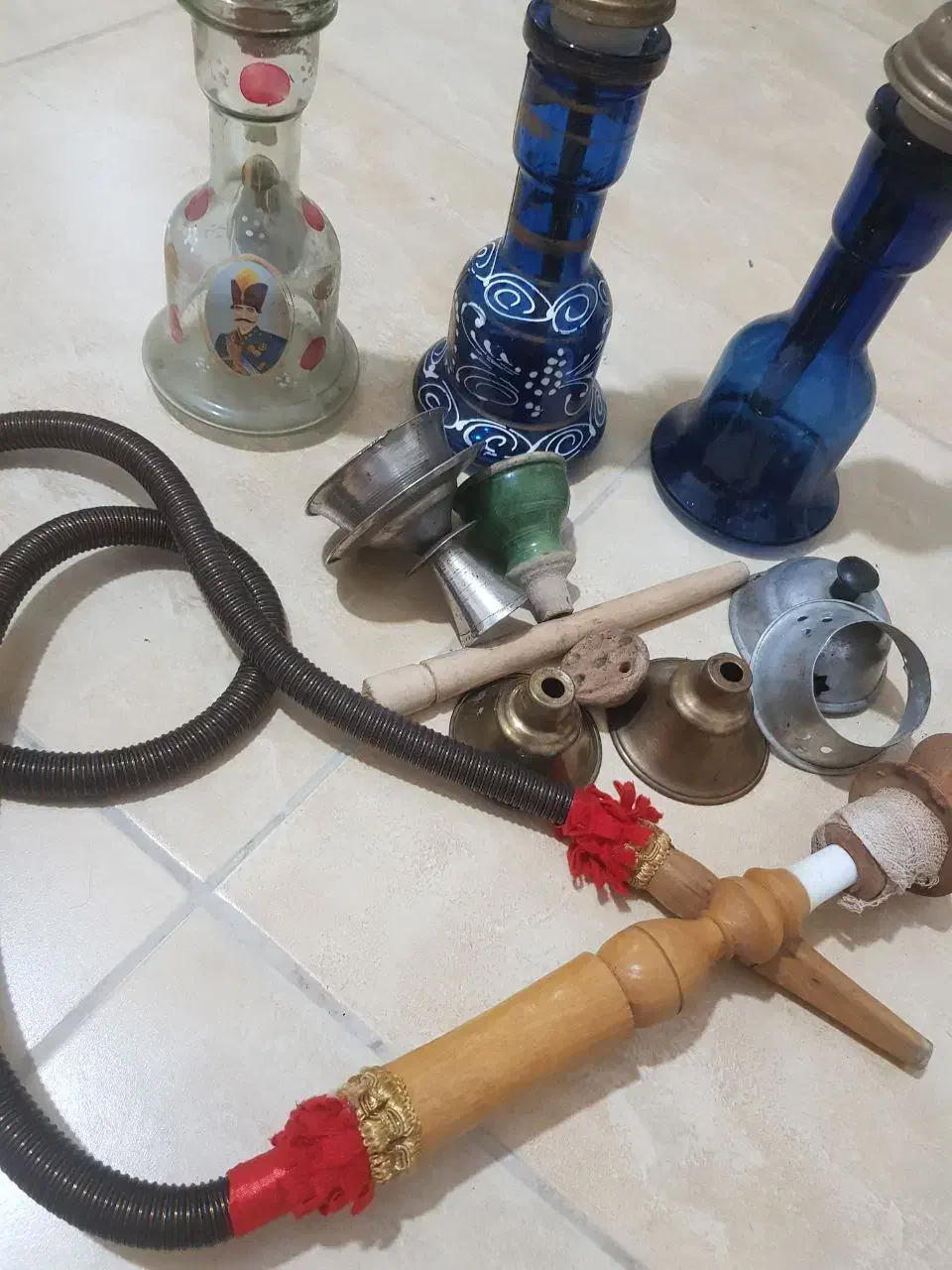 قلیون های پایه برنجی|کلکسیون و سرگرمی|لاهیجان, گلستان|دیوار