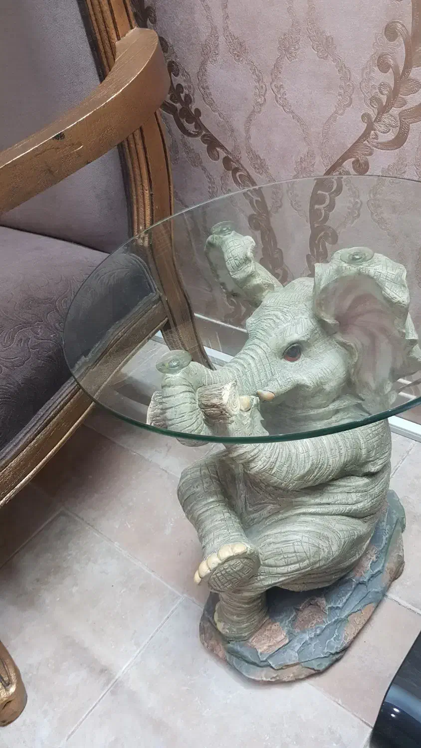 میز شیشه ای|مبلمان خانگی و میز عسلی|کیش, |دیوار