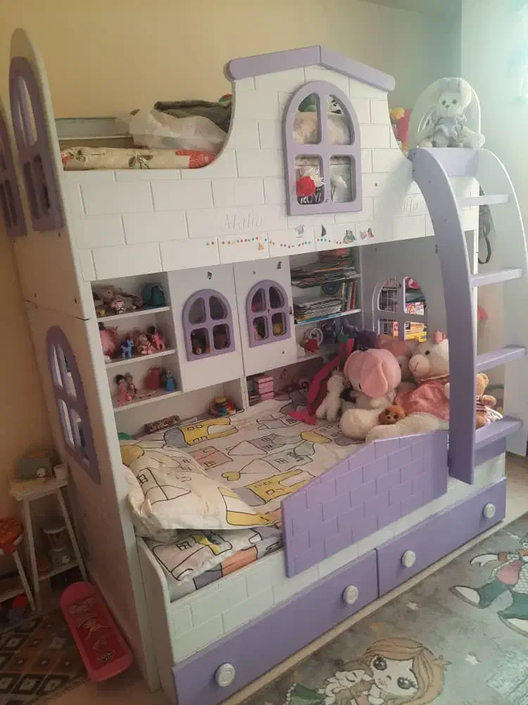 تختخواب دوطبقه ام دی اف...|تخت و سرویس خواب|تهران, وحیدیه|دیوار