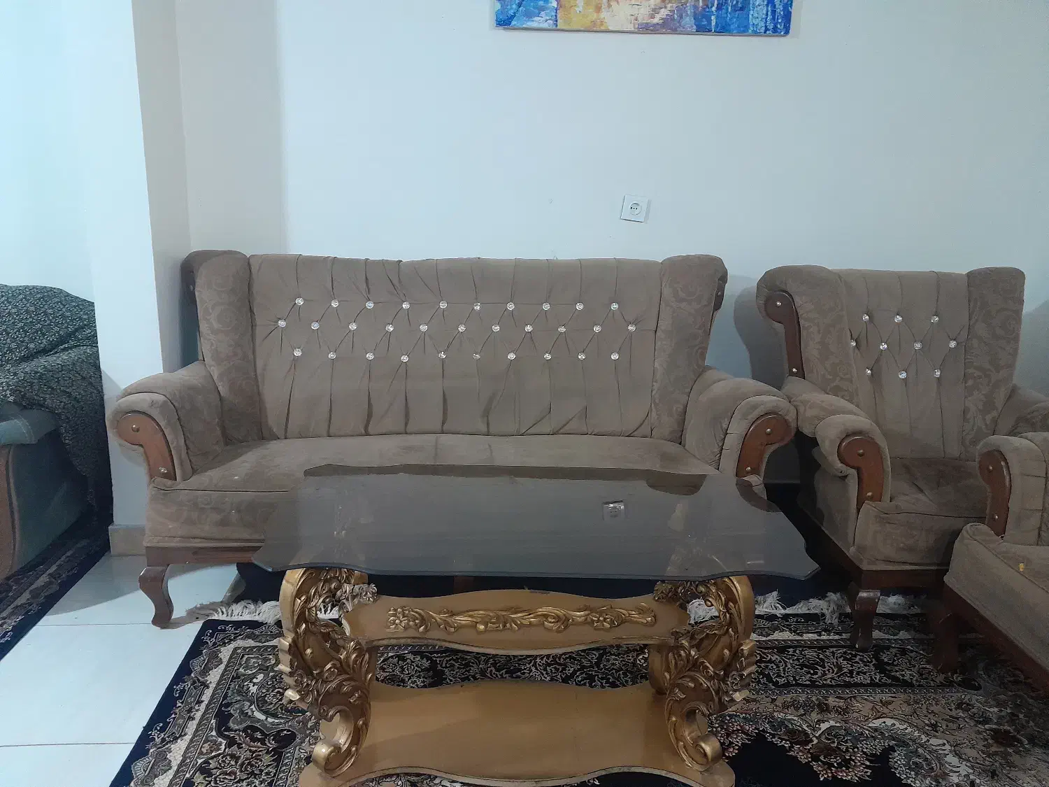 مبل ۷ نفره|مبلمان خانگی و میز عسلی|باغستان, |دیوار