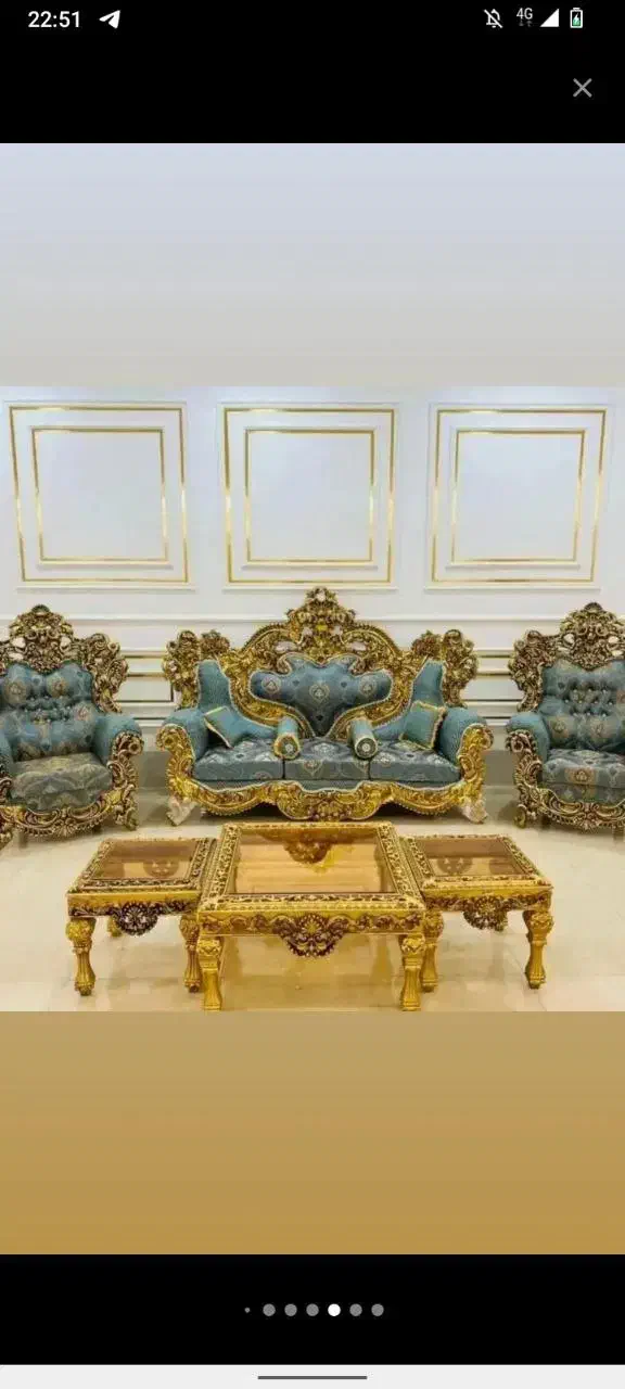 مبل/مبلمان/مبل سلطنتی|مبلمان خانگی و میز عسلی|فلاورجان, |دیوار