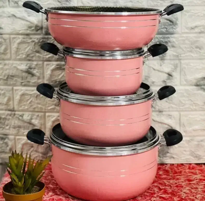 سرویس قابلمه و تابه لانه زنبوری ۷ پارچه هلنا|ظروف پختوپز|بوشهر, |دیوار