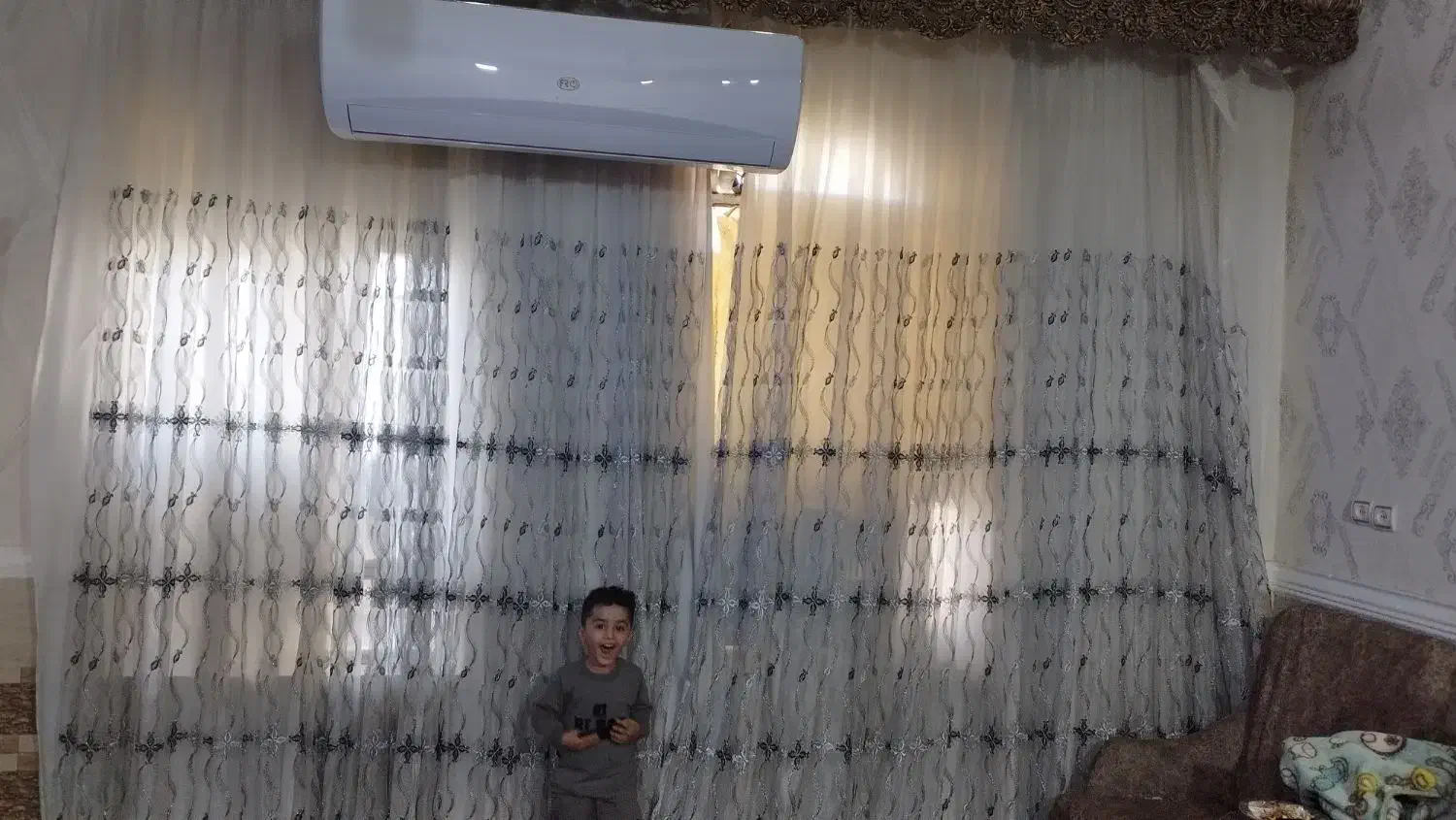 پرده با آستر و کتیبه|پرده، رانر، رومیزی|رامهرمز, |دیوار