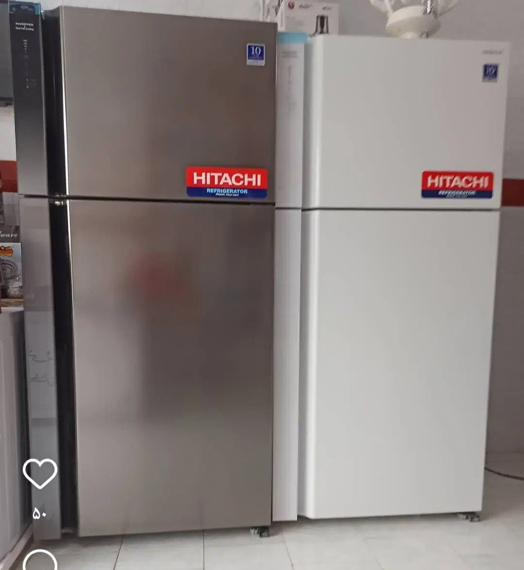 یخچال فریزر هیتاچی ژاپن 2درب فریزر بالا جدید|یخچال و فریزر|شیراز, شهرک گلستان|دیوار