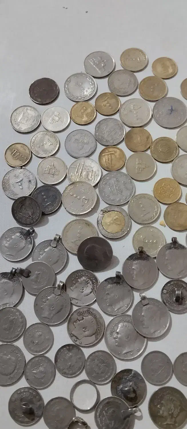 سکه سنگ قدیمی|کلکسیون سکه، تمبر، اسکناس|آشخانه, |دیوار