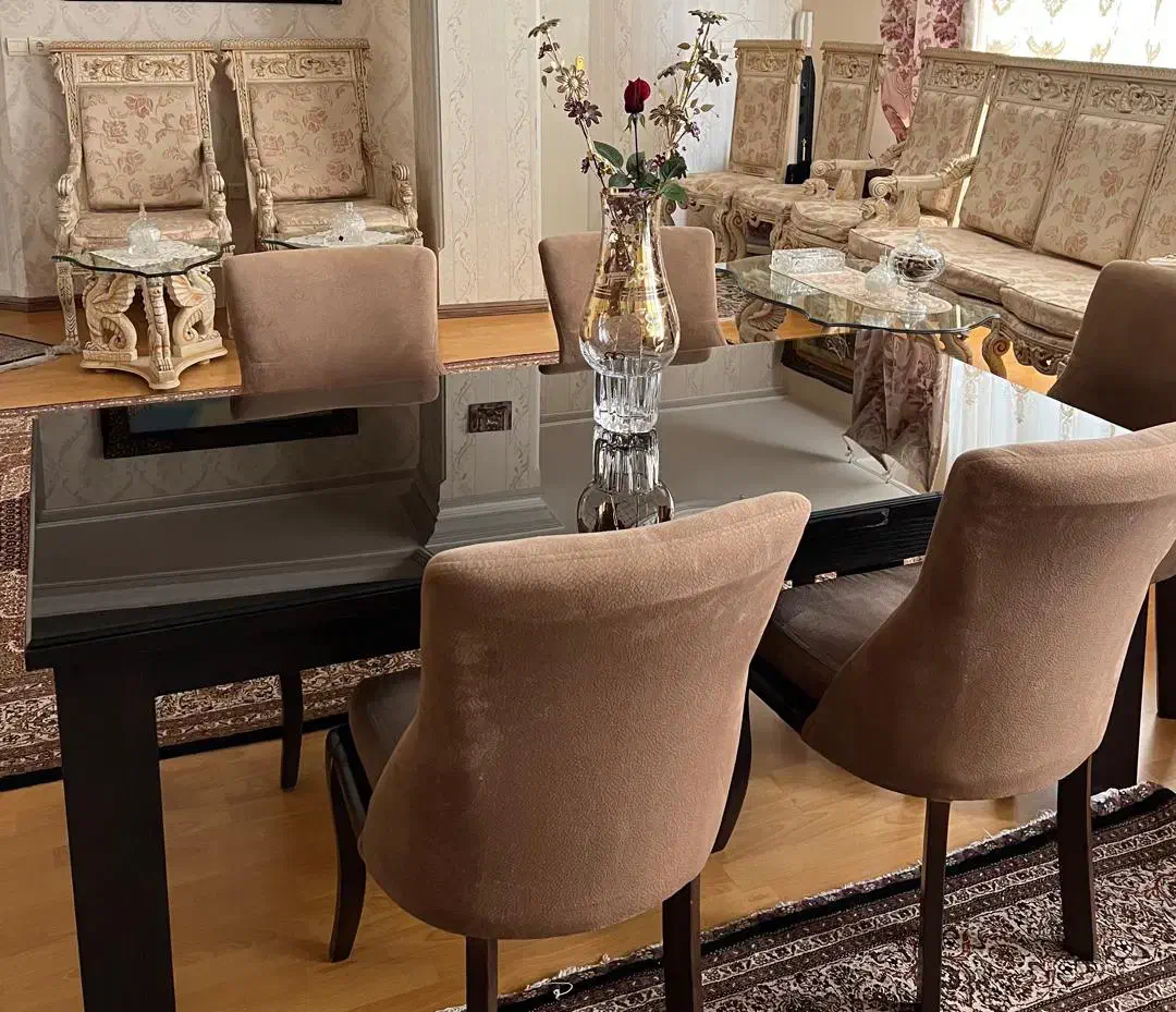 میز غذا خوری بازو بسته میشه ۸ تا ۱۰ نفری ترکیه|میز و صندلی غذاخوری|تبریز, |دیوار