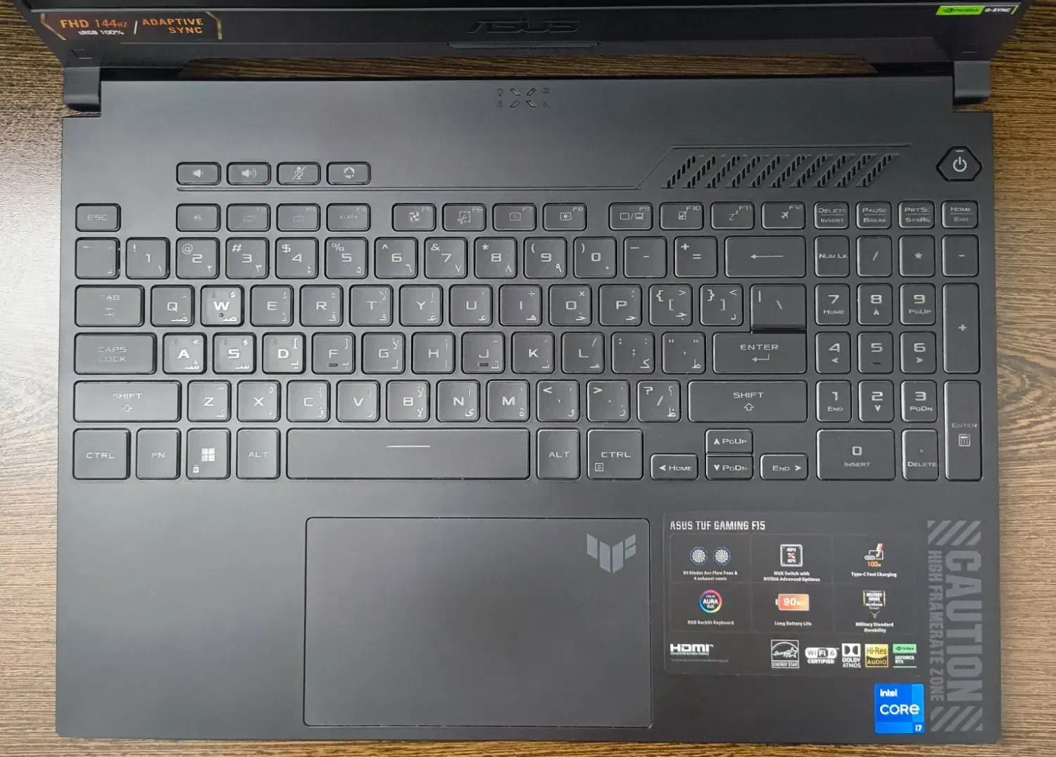 لپ تاپ ایسوس تاف Asus Tuf F15 سالم و تمیز|رایانه همراه|شهریار, شهرک بهاران (ویره)|دیوار