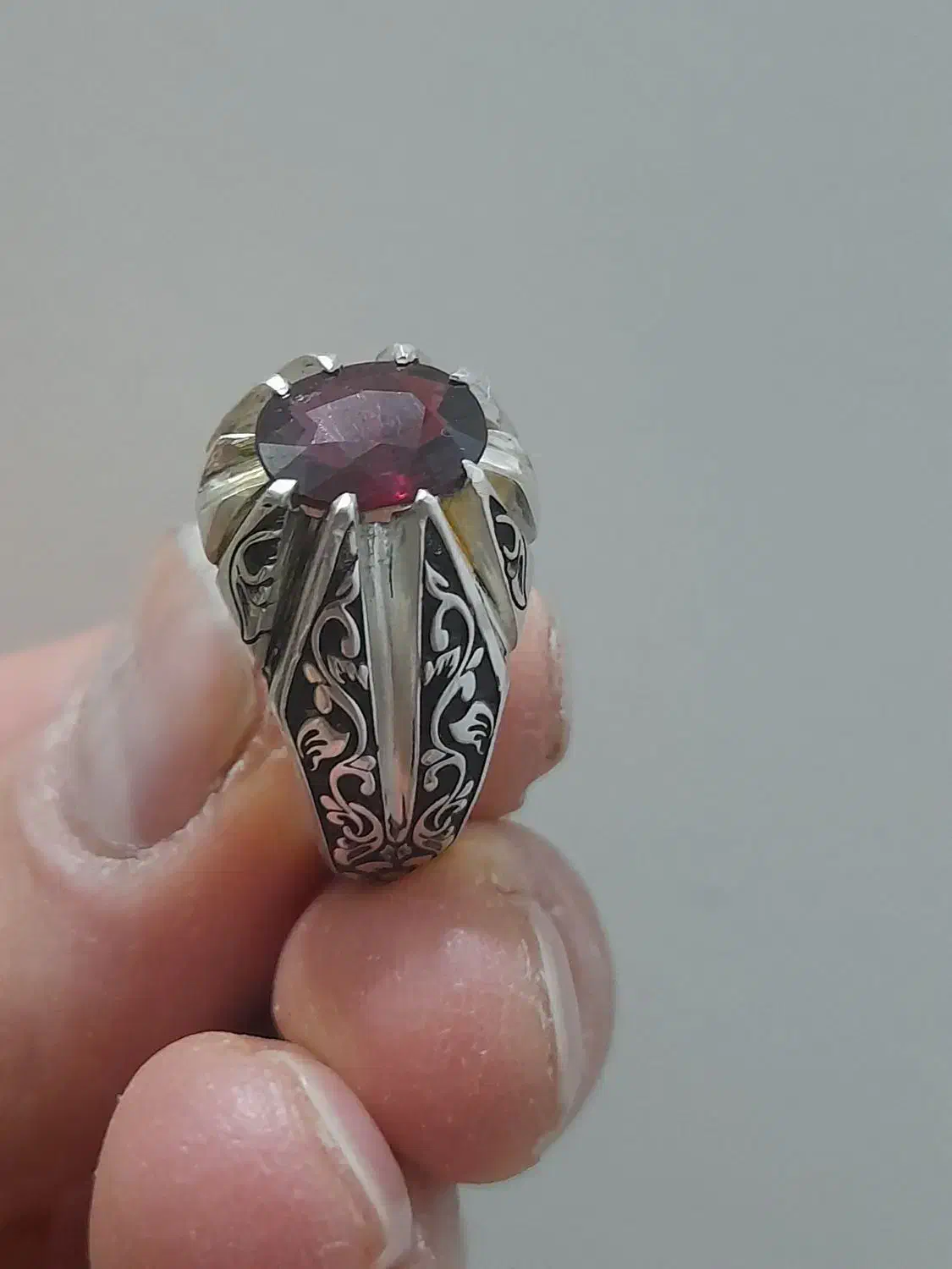 انگشتر دست ساز نقره|جواهرات|اصفهان, سرچشمه|دیوار